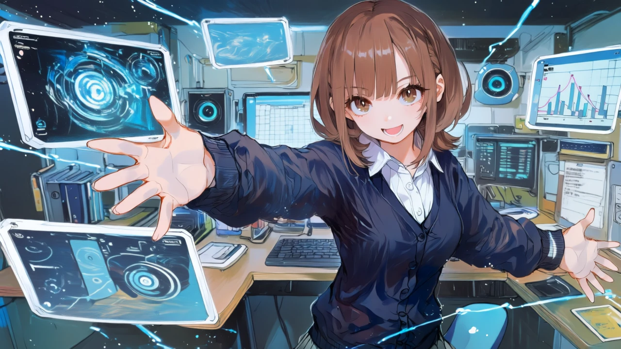 画像・ベクター・動画・音声を横断する生成から編集までを統合操作する女性