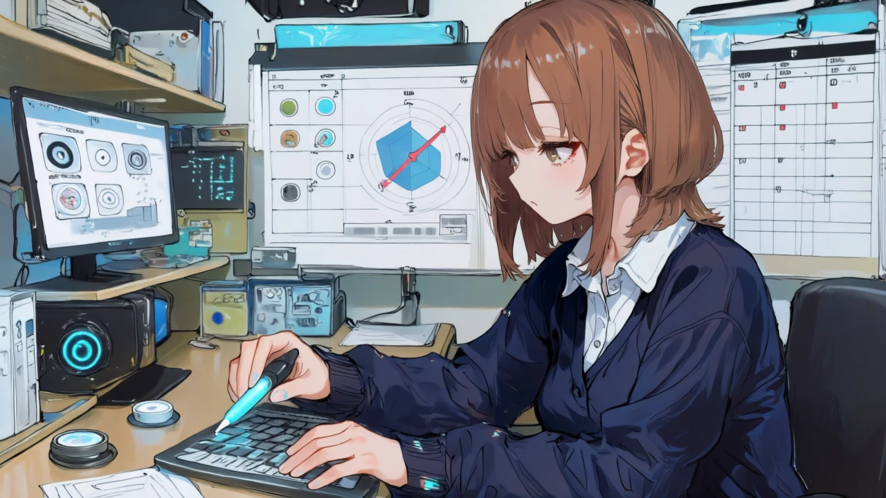 月間生成クレジットを見積もって動画秒数と画像試行の配分を調整する女性