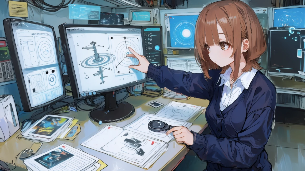 ストーリーボードを並べ、カメラモーションを指示し、部分編集を行う作業