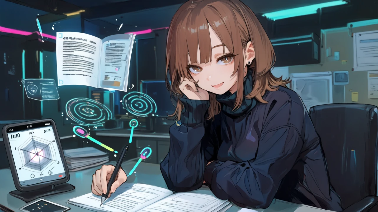 AIアシスタントでPDFに質問し、出典ピンから根拠へジャンプする一方、画像の精密理解は非対応であることを示す場面