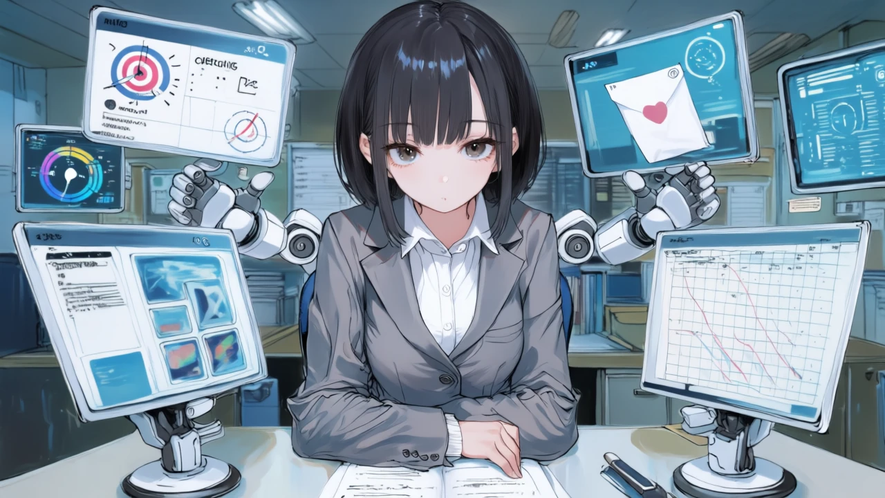 会議要約、メール下書き、資料化、表の可視化を並行してこなす実務ユースケースのモンタージュ